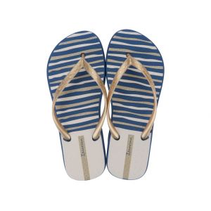 Дамски Джапанки Ipanema - 83582-AW916 - Синьо Златно и Бежово