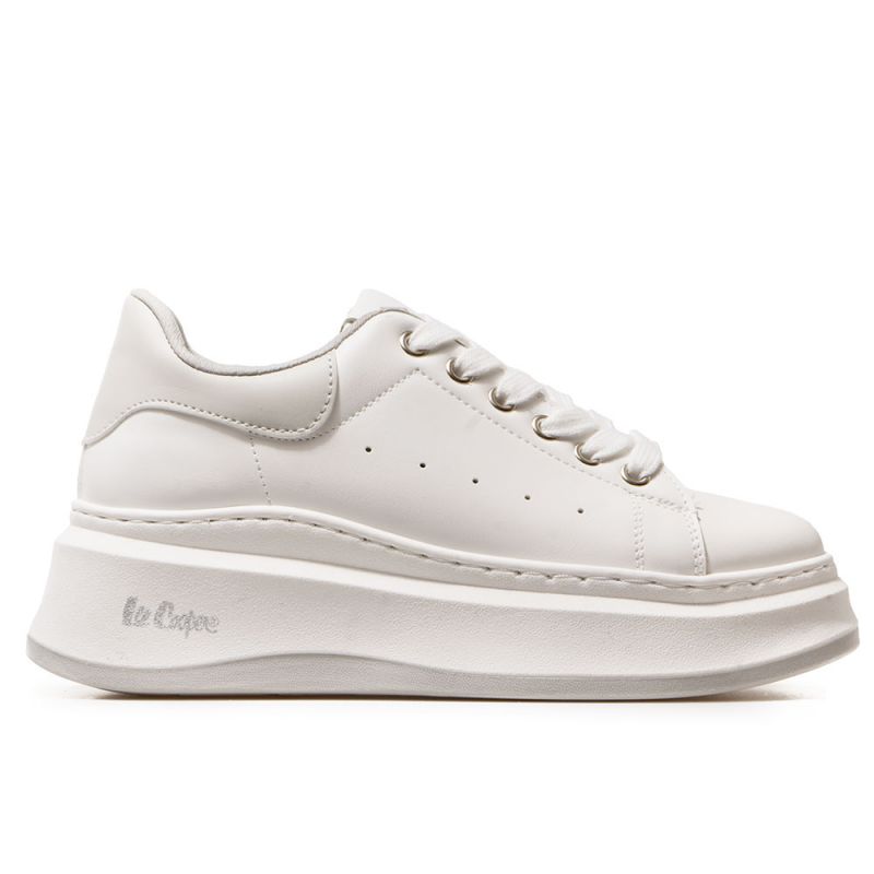 Дамски Кецове Lee Cooper - 502-17 - Бяло и Сиво Дамски Кецове Lee Cooper - 502-17 - Бяло и Сиво